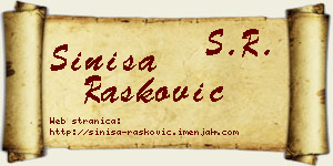 Siniša Rašković vizit kartica